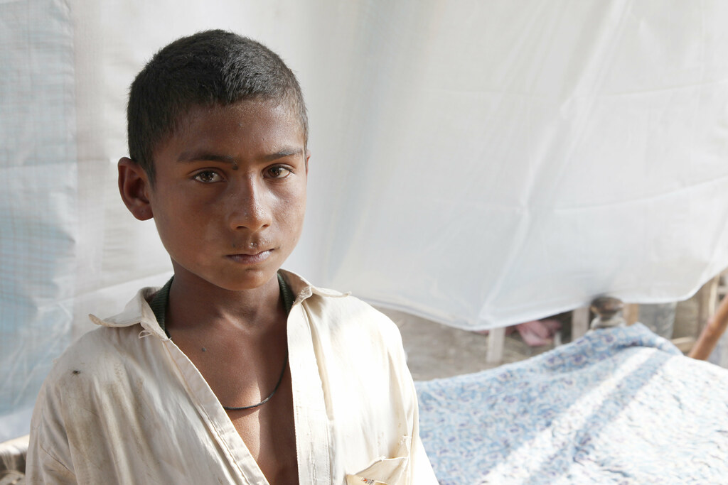 children without school sanitation
